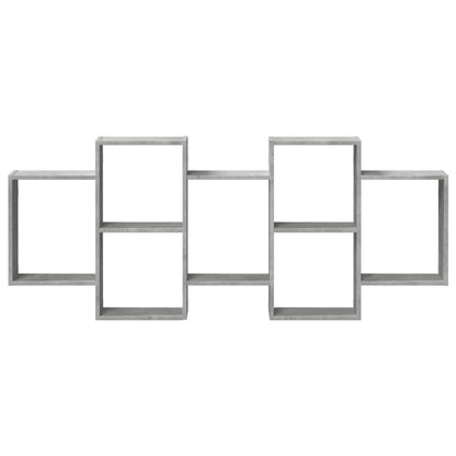 Wandregal Betongrau 159x18x65 cm Holzwerkstoff