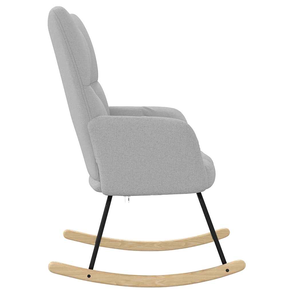 Schaukelstuhl Wolkengrauer Stoff