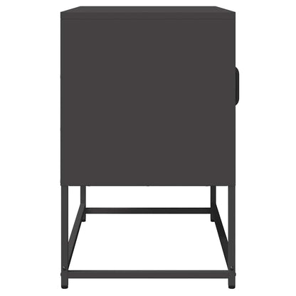 TV-Schrank Schwarz 68x39x60,5 cm Kaltgewalzter Stahl