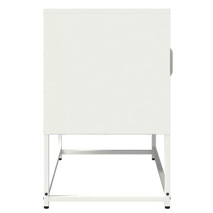 TV-Schrank Weiß 68x39x60,5 cm Kaltgewalzter Stahl