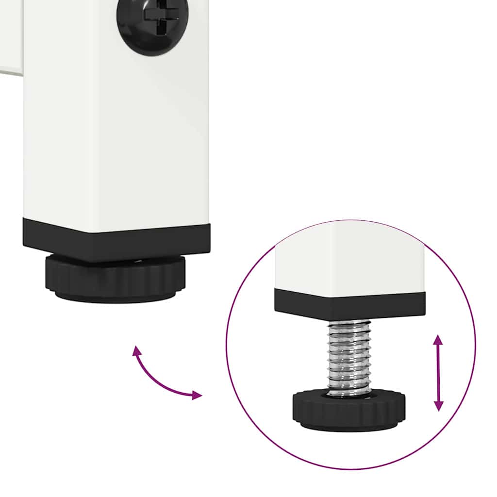 TV-Schrank Weiß 68x39x60,5 cm Kaltgewalzter Stahl