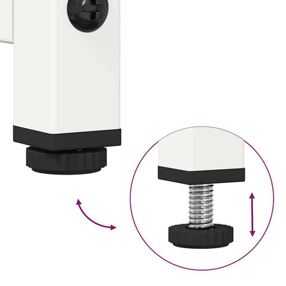 TV-Schrank Weiß 68x39x60,5 cm Kaltgewalzter Stahl