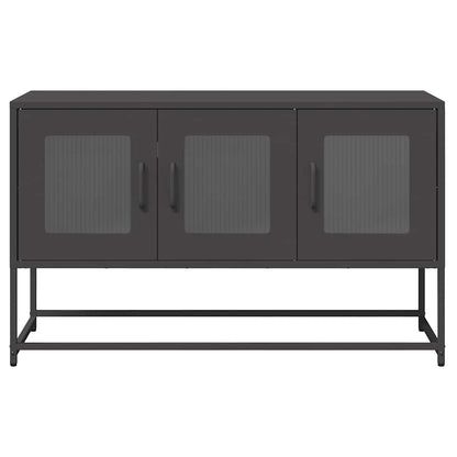TV-Schrank Schwarz 100,5x39x60,5 cm Kaltgewalzter Stahl