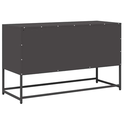 TV-Schrank Schwarz 100,5x39x60,5 cm Kaltgewalzter Stahl