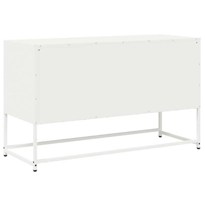 TV-Schrank Weiß 100,5x39x60,5 cm Kaltgewalzter Stahl