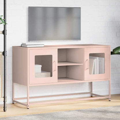 TV-Schrank Rosa 100,5x39x60,5 cm Stahl