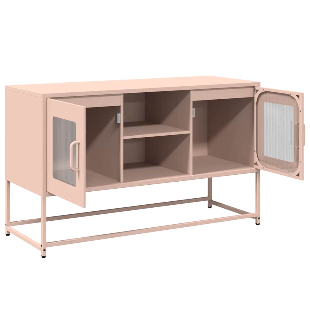 TV-Schrank Rosa 100,5x39x60,5 cm Stahl