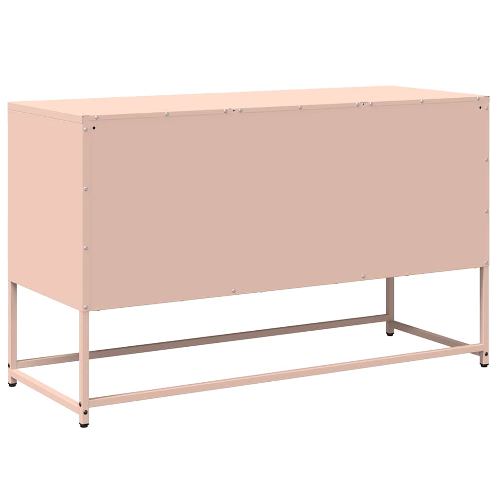 TV-Schrank Rosa 100,5x39x60,5 cm Stahl