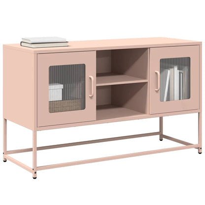 TV-Schrank Rosa 100,5x39x60,5 cm Stahl