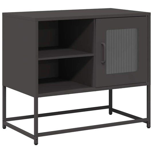 TV-Schrank Schwarz 68x39x60,5 cm Stahl