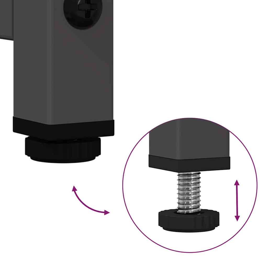 TV-Schrank Schwarz 68x39x60,5 cm Stahl