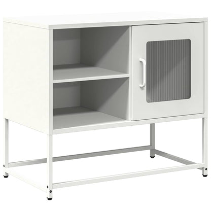 TV-Schrank Weiß 68x39x60,5 cm Stahl