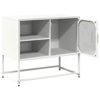 TV-Schrank Weiß 68x39x60,5 cm Stahl