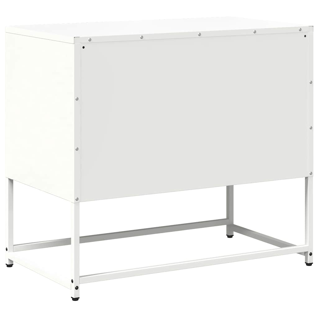TV-Schrank Weiß 68x39x60,5 cm Stahl