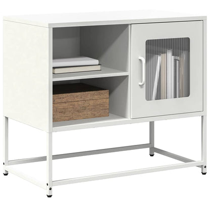 TV-Schrank Weiß 68x39x60,5 cm Stahl