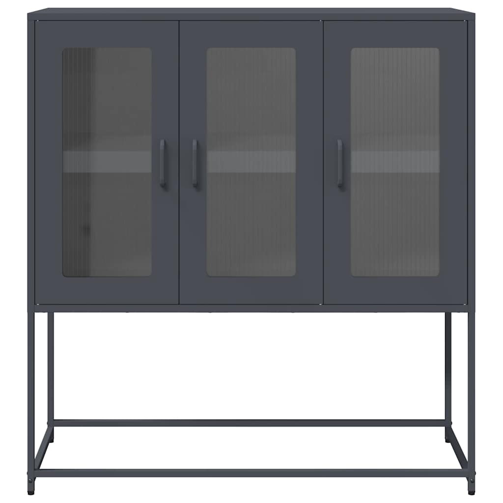 Sideboard Anthrazit 100,5x39x107 cm Kaltgewalzter Stahl