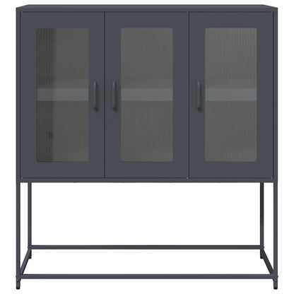 Sideboard Anthrazit 100,5x39x107 cm Kaltgewalzter Stahl