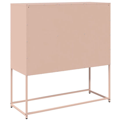 Sideboard Rosa 100,5x39x107 cm Kaltgewalzter Stahl