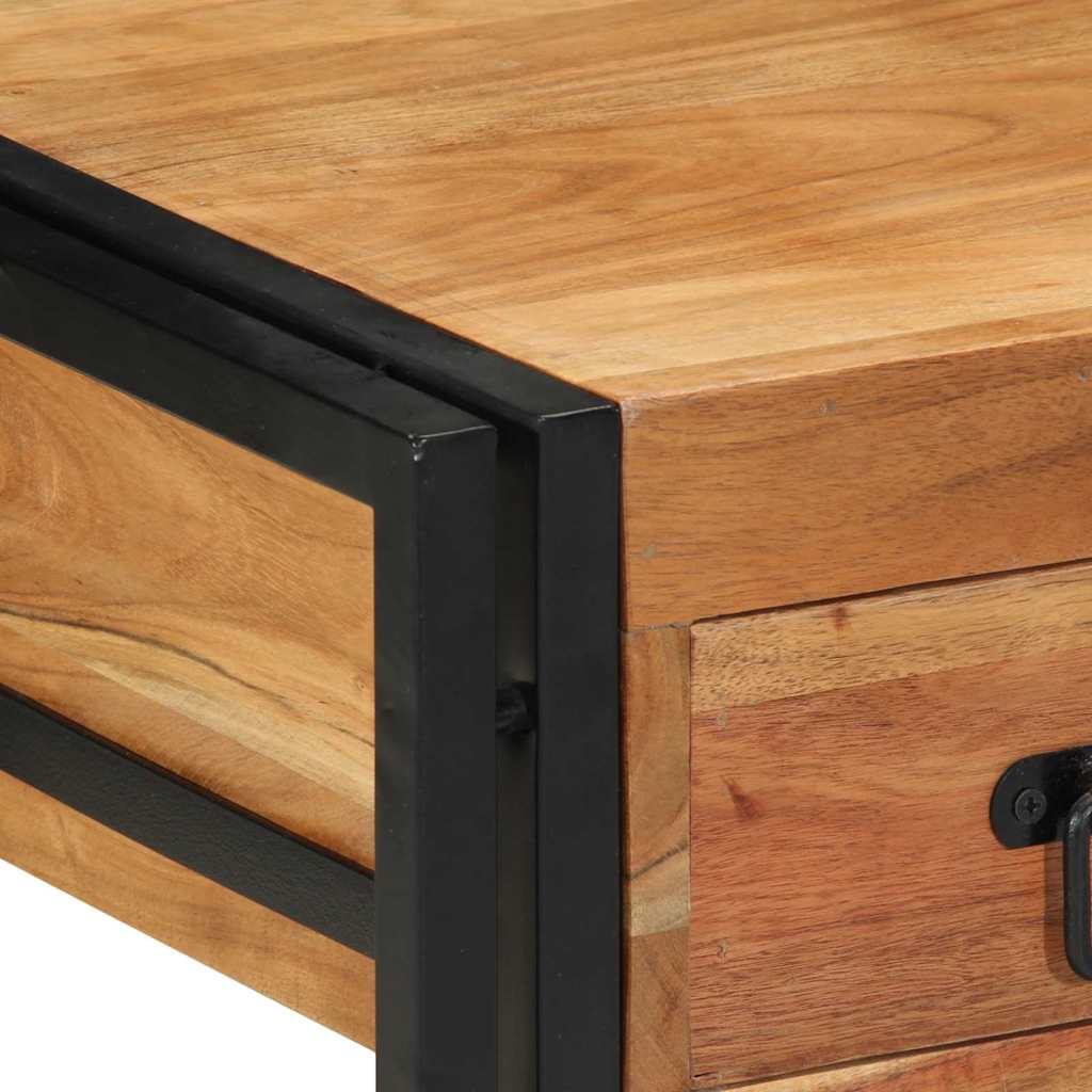 Nachttisch 2 pcs Braun 40 x 40 x 50 cm Massivholz Akazie