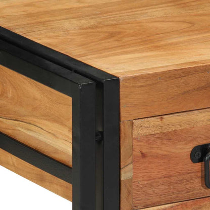 Nachttisch 2 pcs Braun 40 x 40 x 50 cm Massivholz Akazie