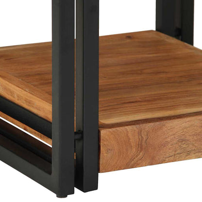 Nachttisch 2 pcs Braun 40 x 40 x 50 cm Massivholz Akazie