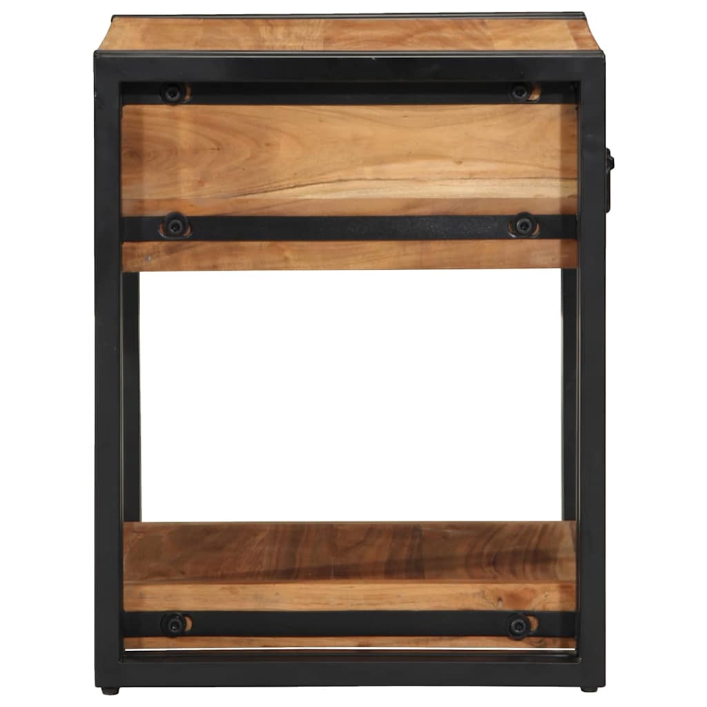 Nachttisch 2 pcs Braun 40 x 40 x 50 cm Massivholz Akazie