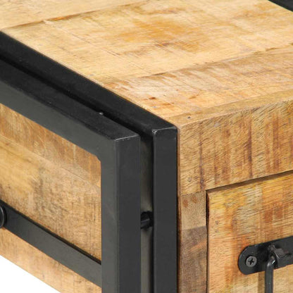 Nachttisch Braun 30 x 30 x 40 cm Massivholz Mango