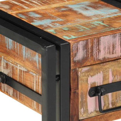 Nachttisch Mehrfarbig 30 x 30 x 40 cm Massives Altholz