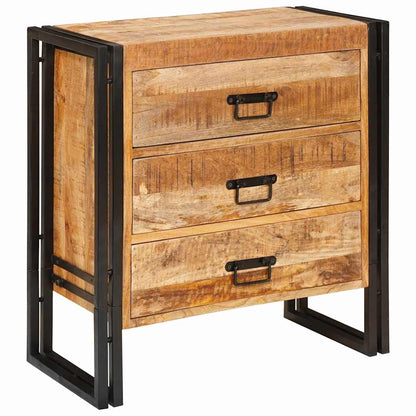 Sideboard mit Schubladen Braun 66 x 33 x 70 cm Massivholz Mango