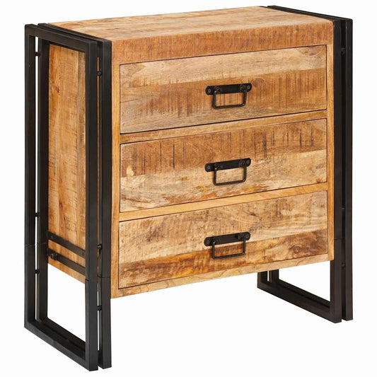 Sideboard mit Schubladen Braun 66 x 33 x 70 cm Massivholz Mango