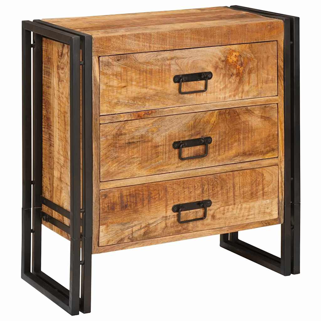 Sideboard mit Schubladen Braun 66 x 33 x 70 cm Massivholz Mango