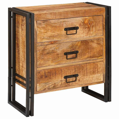 Sideboard mit Schubladen Braun 66 x 33 x 70 cm Massivholz Mango