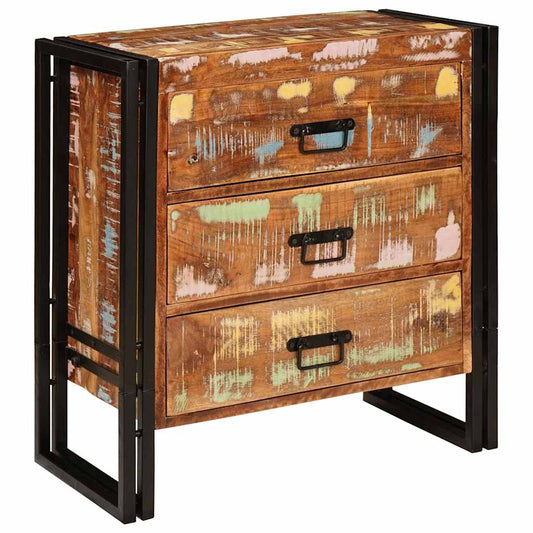 Sideboard mit Schubladen Braun 66 x 33 x 70 cm Massives Altholz