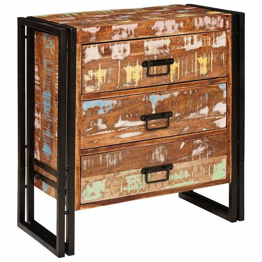 Sideboard mit Schubladen Braun 66 x 33 x 70 cm Massives Altholz