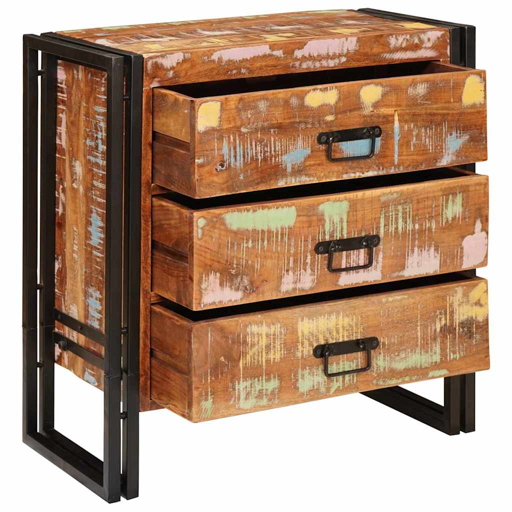 Sideboard mit Schubladen Braun 66 x 33 x 70 cm Massives Altholz