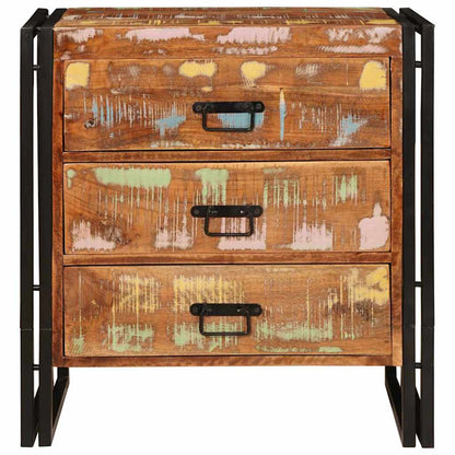 Sideboard mit Schubladen Braun 66 x 33 x 70 cm Massives Altholz