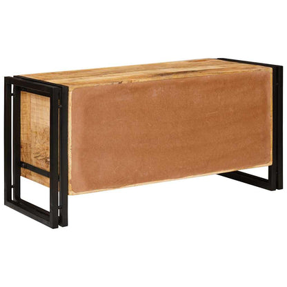 Schuhschrank mit Regal Braun 90 x 38 x 45 cm Massivholz Mango
