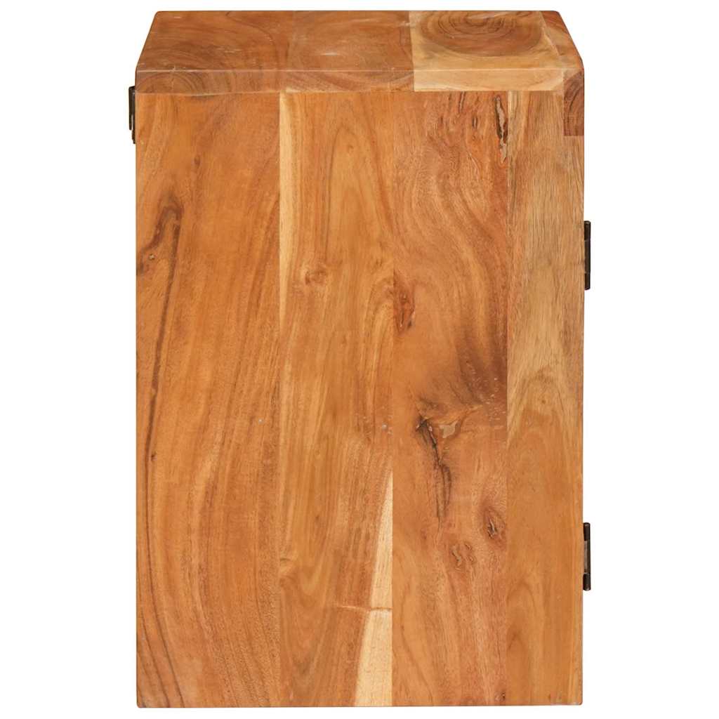 Nachttisch Braun 35 x 33 x 48 cm Massivholz Akazie