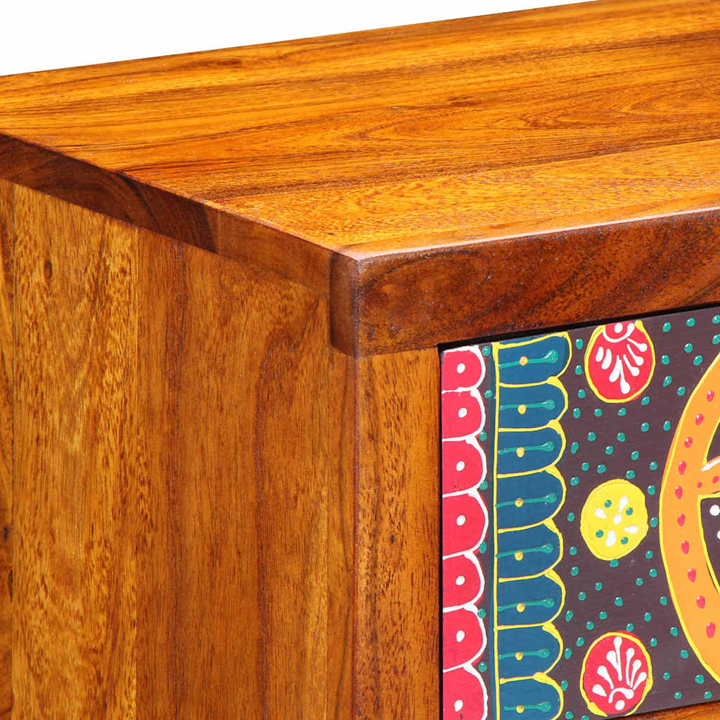 Nachttisch Wandmontiert Braun 40 x 35 x 35 cm Akazie Massivholz