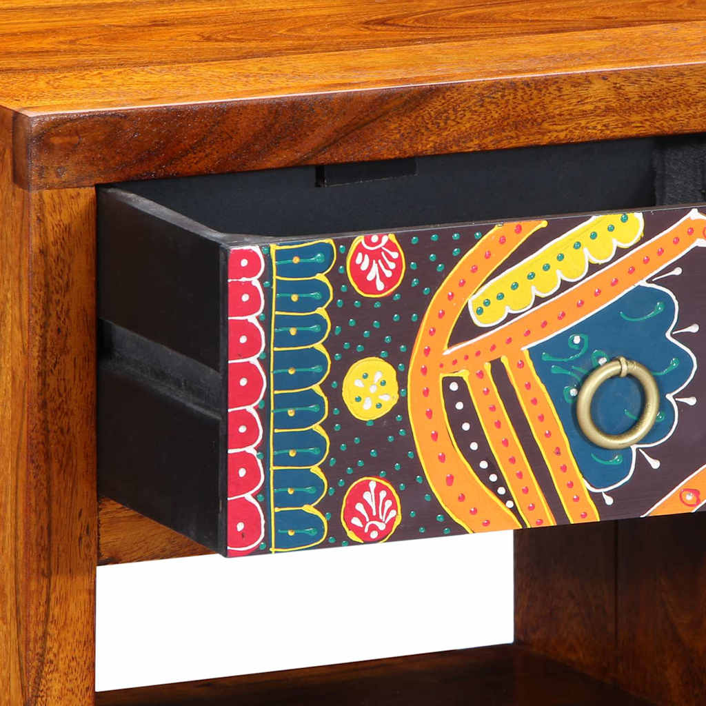 Nachttisch 2 pcs Braun 40 x 35 x 35 cm Akazie Massivholz