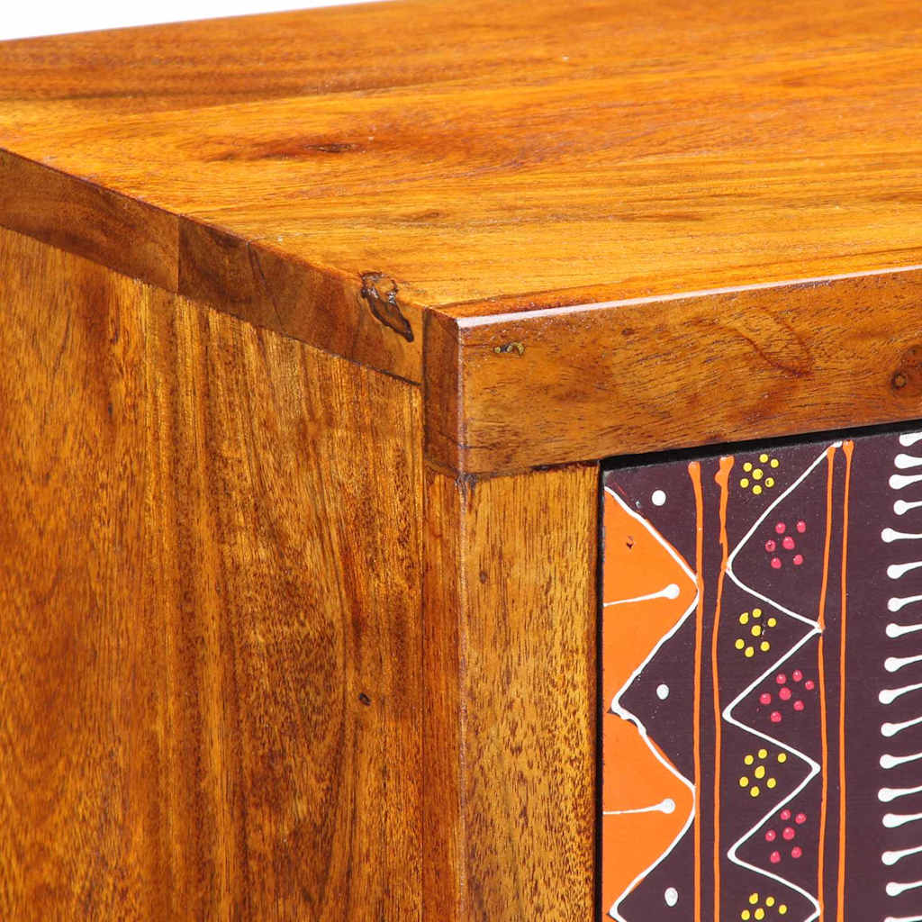 Nachttisch 2 pcs Braun 35 x 30 x 22 cm Akazie Massivholz