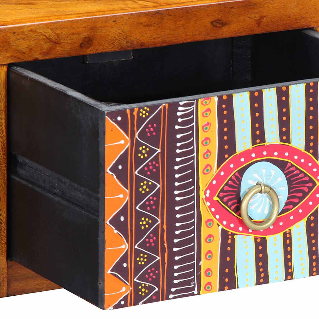 Nachttisch 2 pcs Braun 35 x 30 x 22 cm Akazie Massivholz