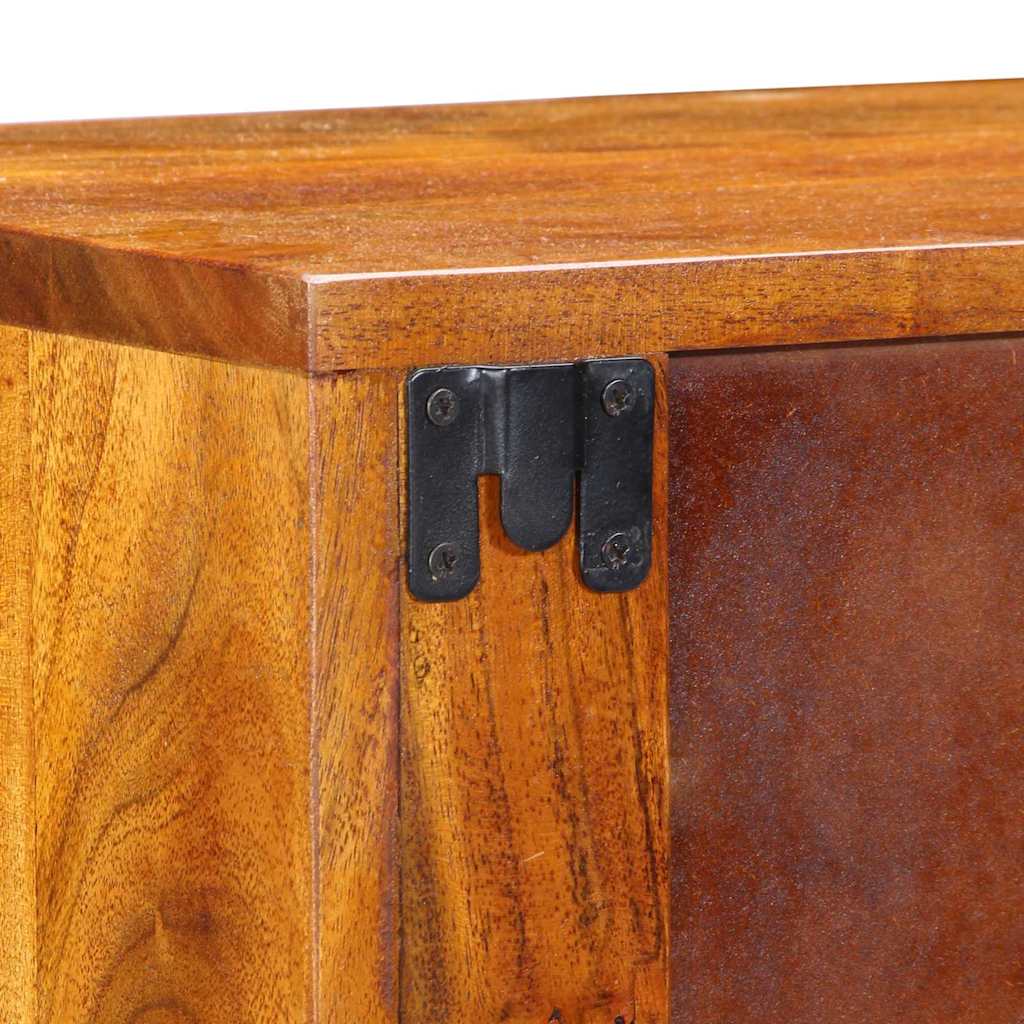 Nachttisch 2 pcs Braun 35 x 30 x 22 cm Akazie Massivholz