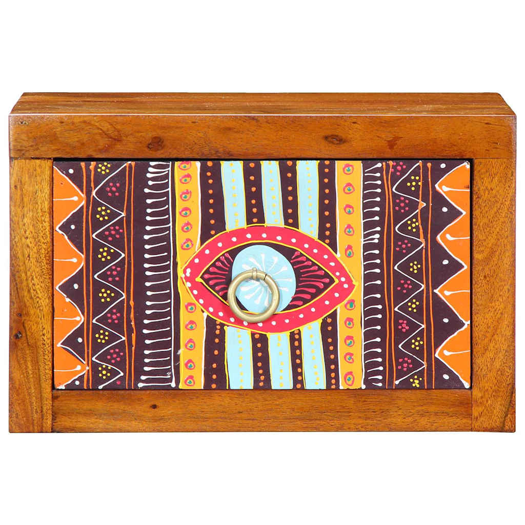 Nachttisch 2 pcs Braun 35 x 30 x 22 cm Akazie Massivholz