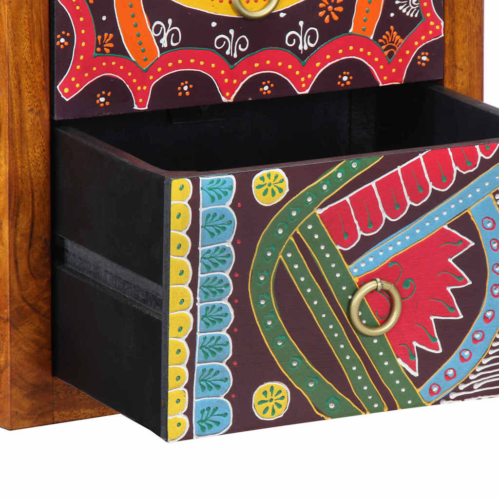 Nachttisch 2 pcs Braun 35 x 30 x 40 cm Akazie Massivholz