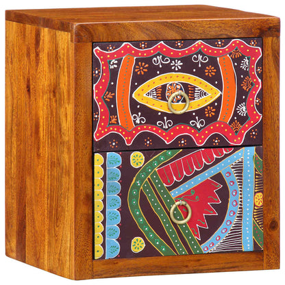 Nachttisch 2 pcs Braun 35 x 30 x 40 cm Akazie Massivholz