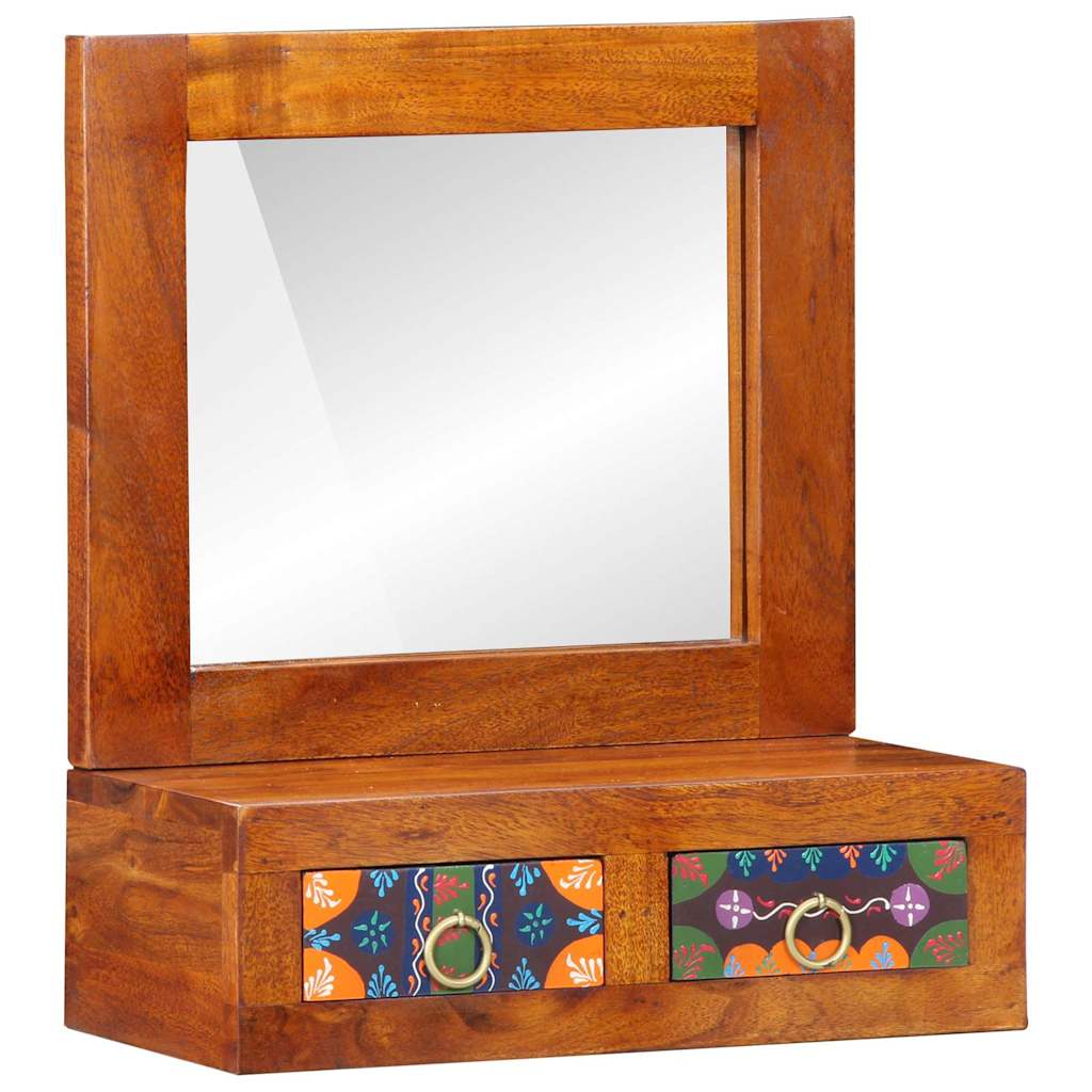 Wandschrank Braun 40 x 20 x 50 cm Massivholz Akazie