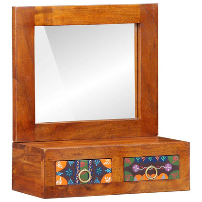 Wandschrank Braun 40 x 20 x 50 cm Massivholz Akazie