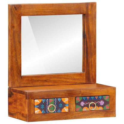 Wandschrank Braun 40 x 20 x 50 cm Massivholz Akazie