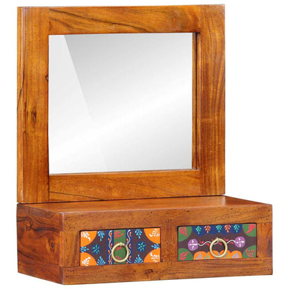 Wandschrank Braun 40 x 20 x 50 cm Massivholz Akazie